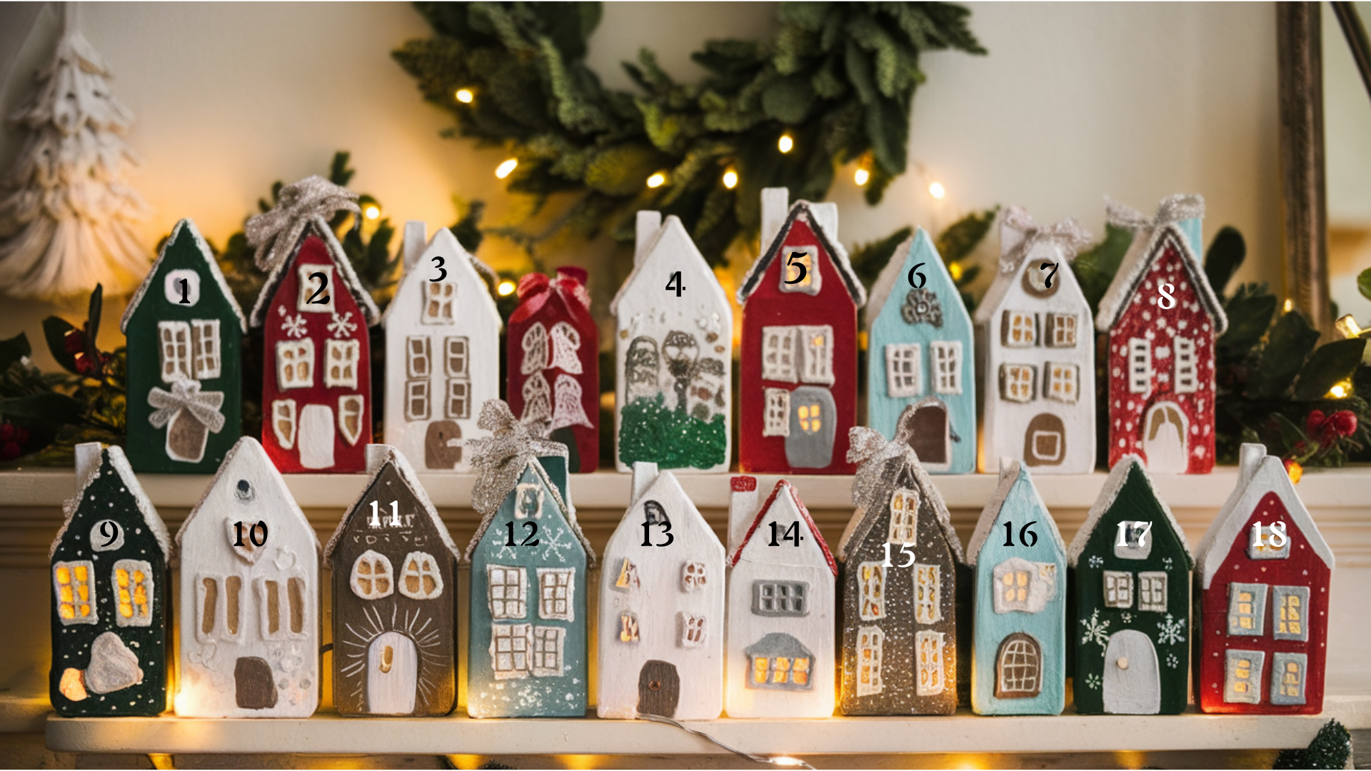 1. Mini Christmas Village Advent Calendar