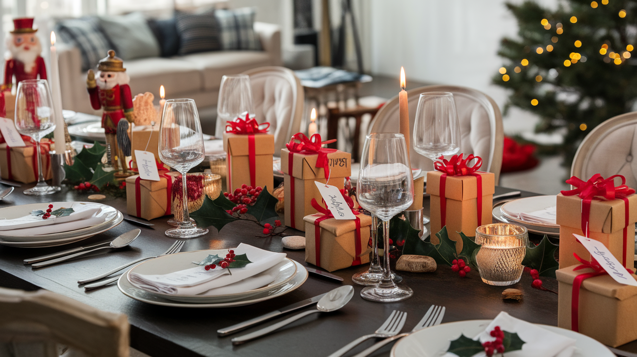 10. Mini Gift Boxes as Place Cards