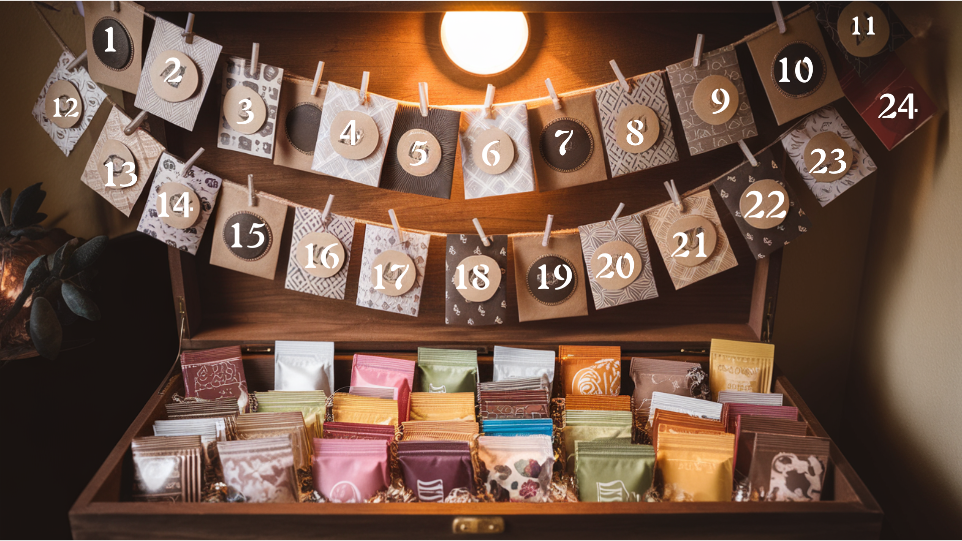 13. DIY Tea Bag Advent Calendar