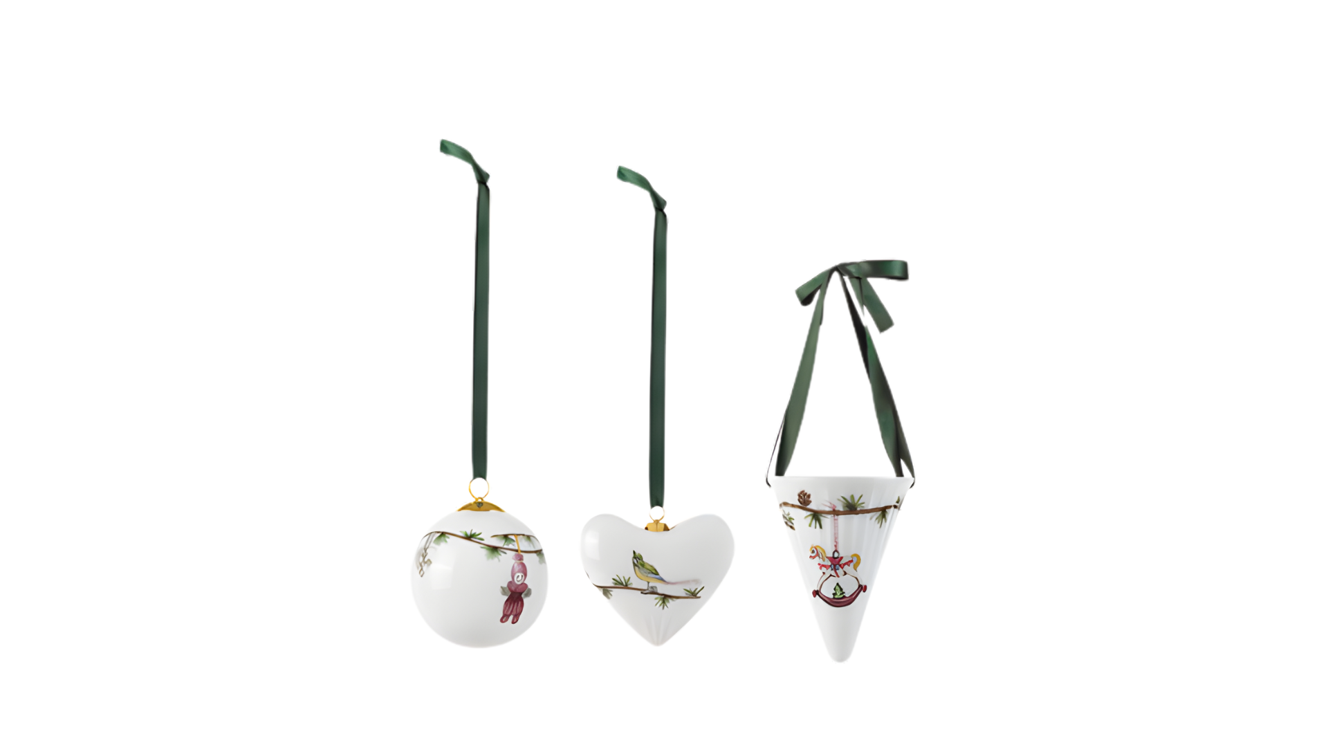 4. Kahler Hammershoi Christmas Ornaments Set