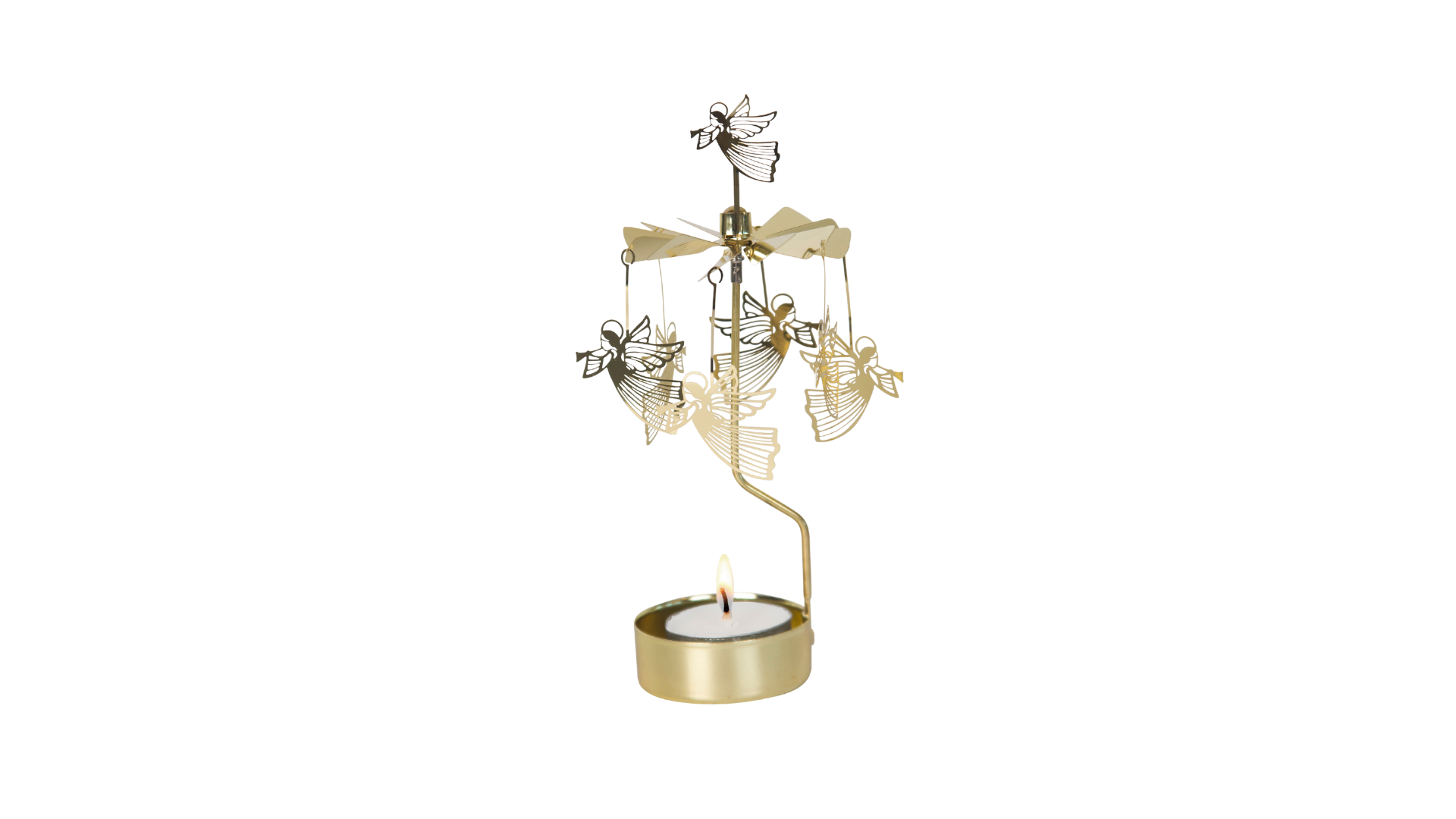 Angel Chimes Flying Angels Gold