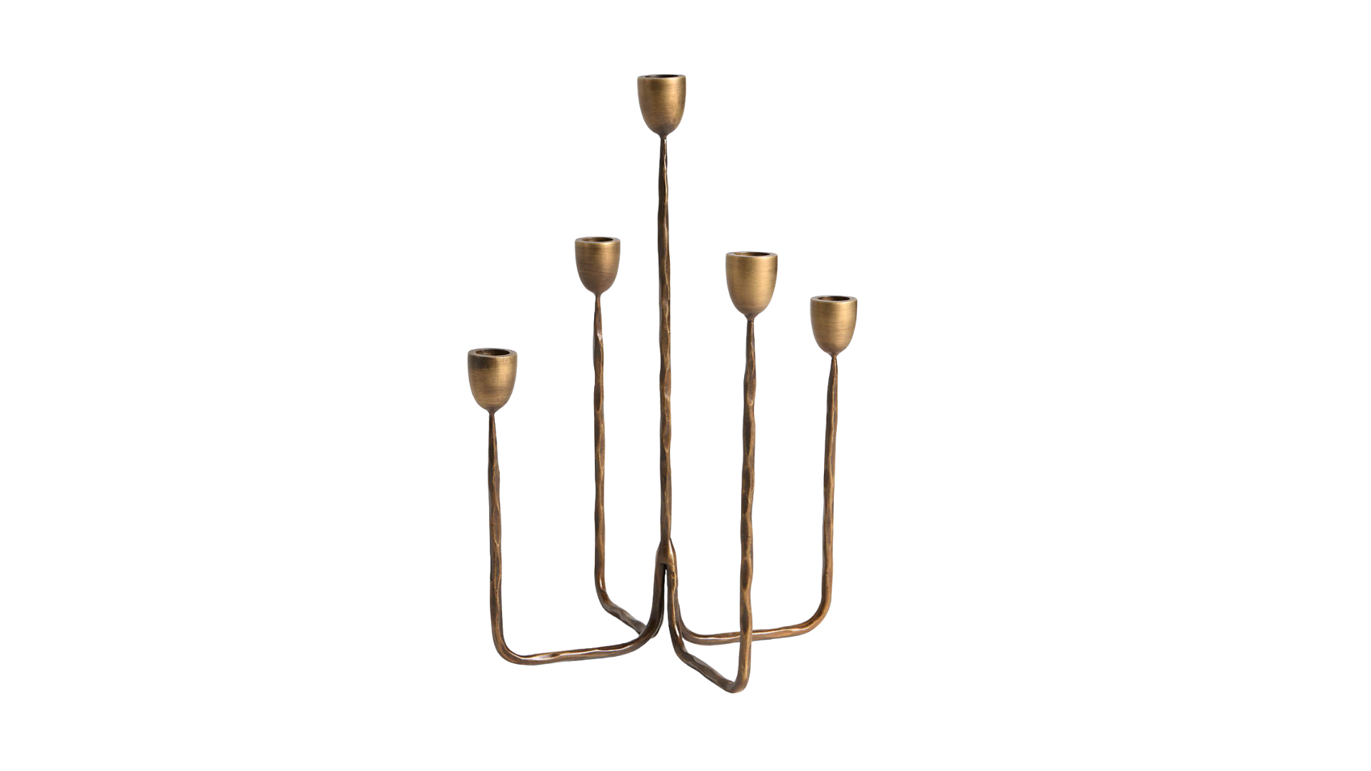 Gold Metal Candle Holders by Crate & Barrel