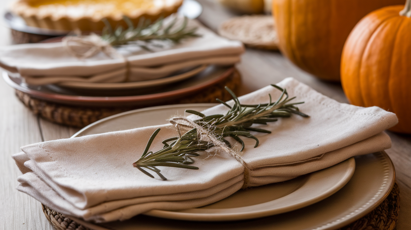Add a Sprig of Rosemary to Each Napkin