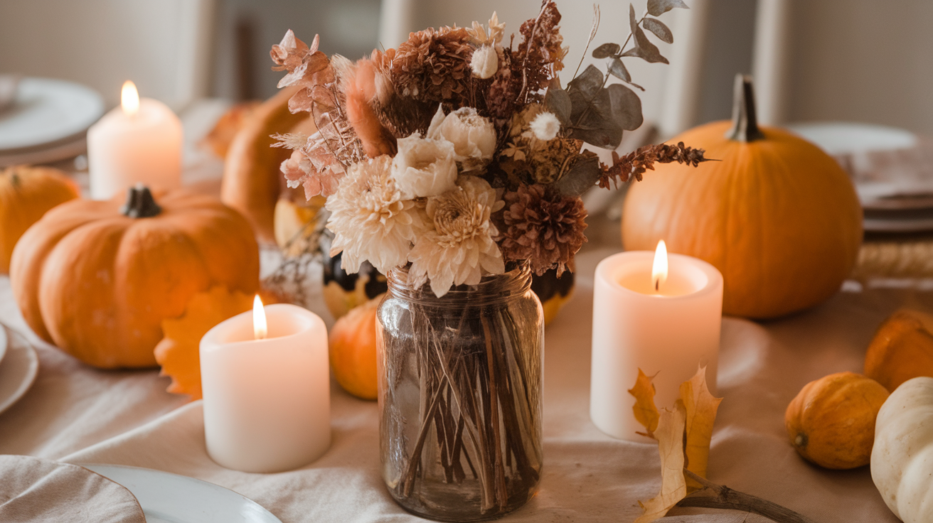 Use Dried Flowers for a Natural Look