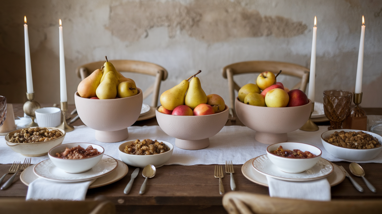 Use Neutral Bowls to Hold Seasonal Fruit