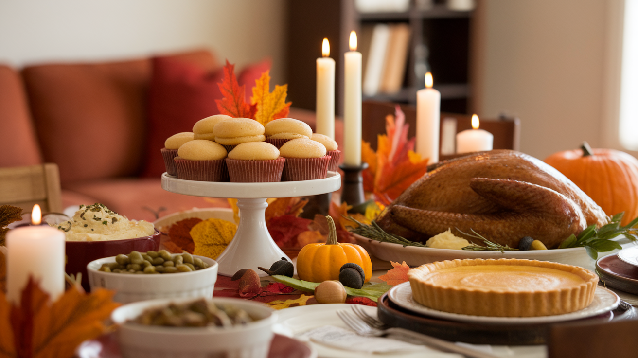 Place Cupcakes or Rolls on a Small Stand