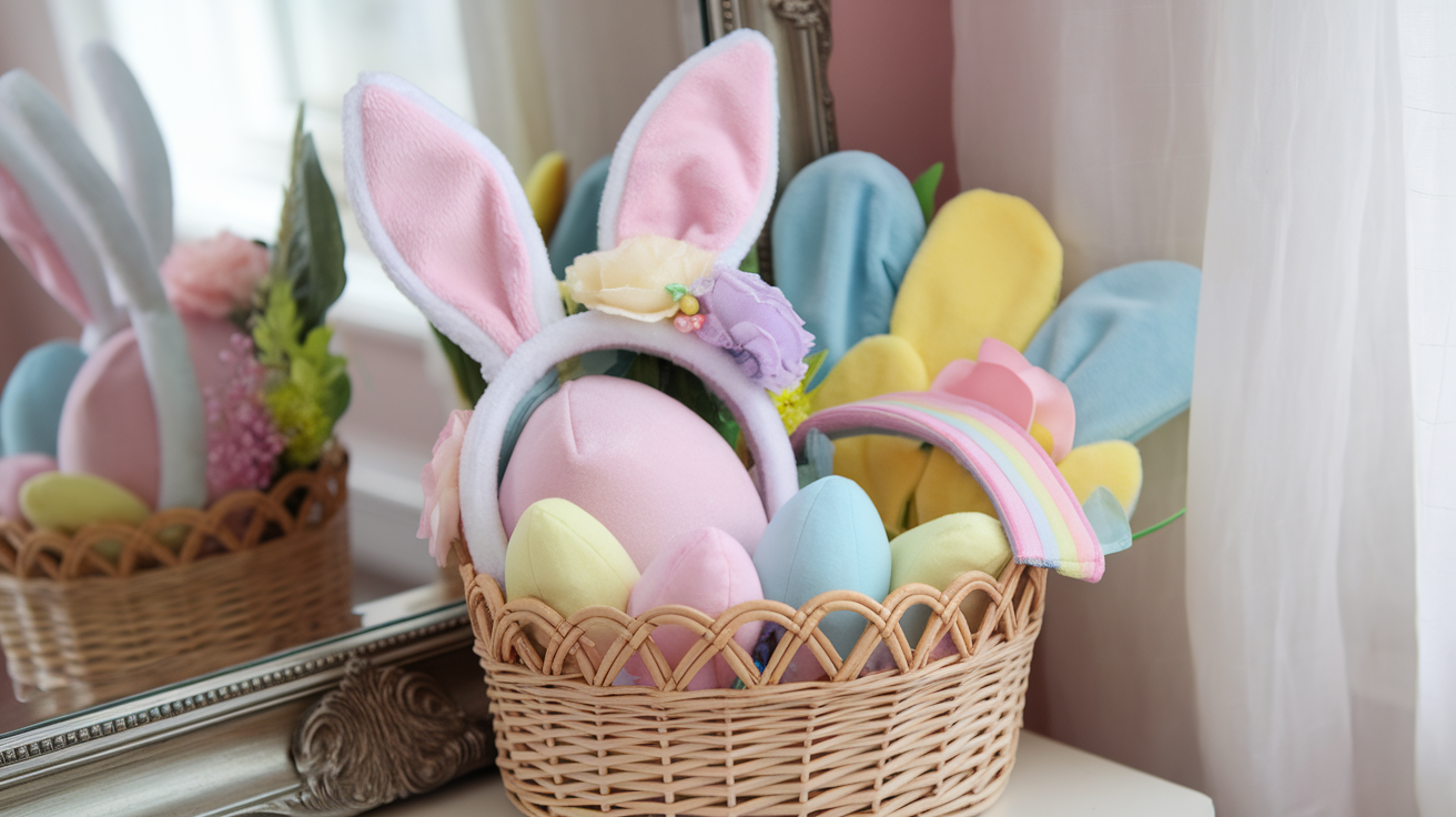 Dress-up Basket with Simple Hats or Soft Accessorie