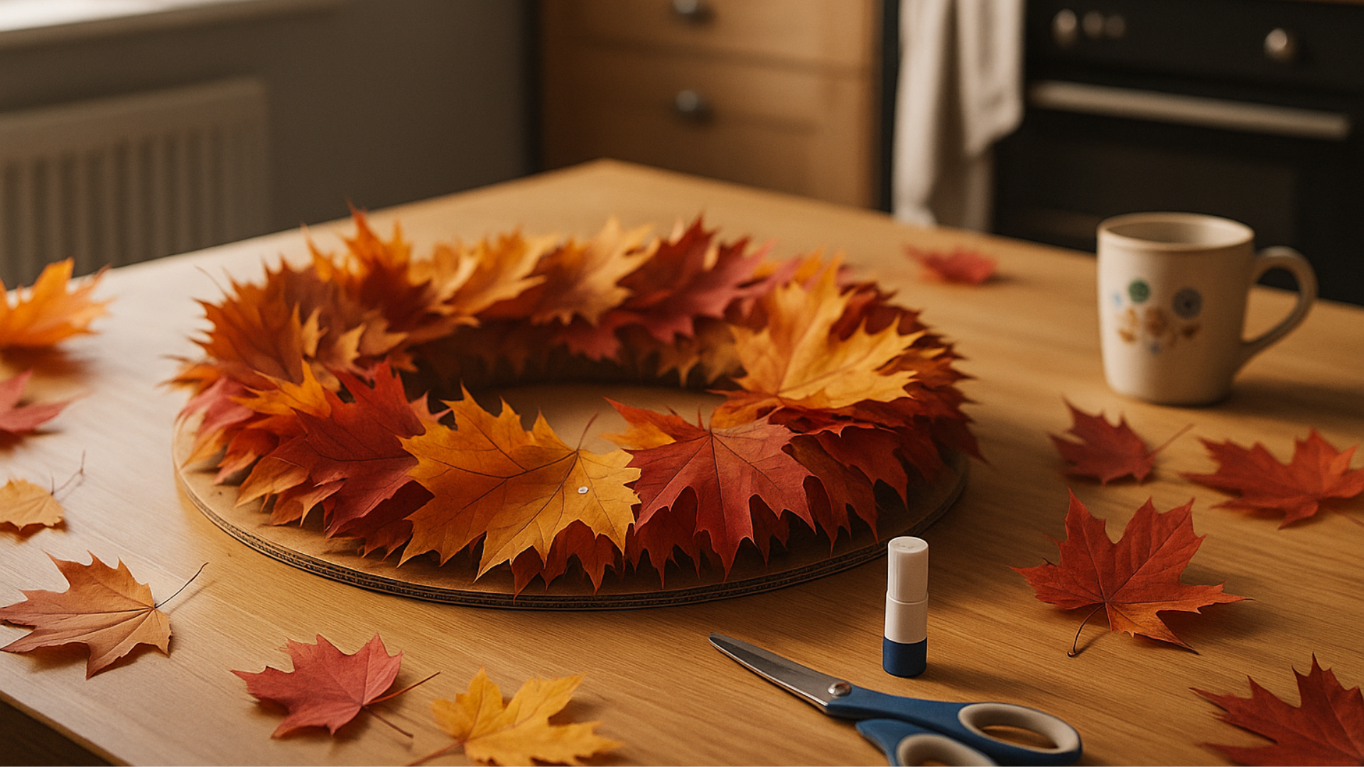 autumn leaf wreath
