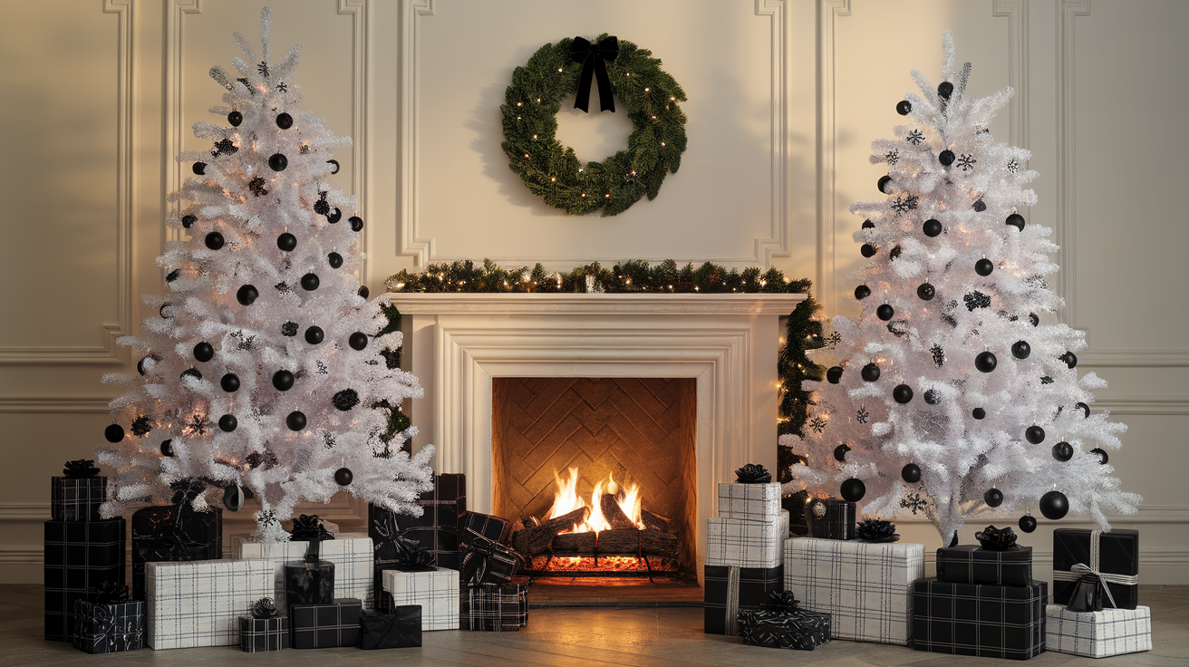 black and white decor