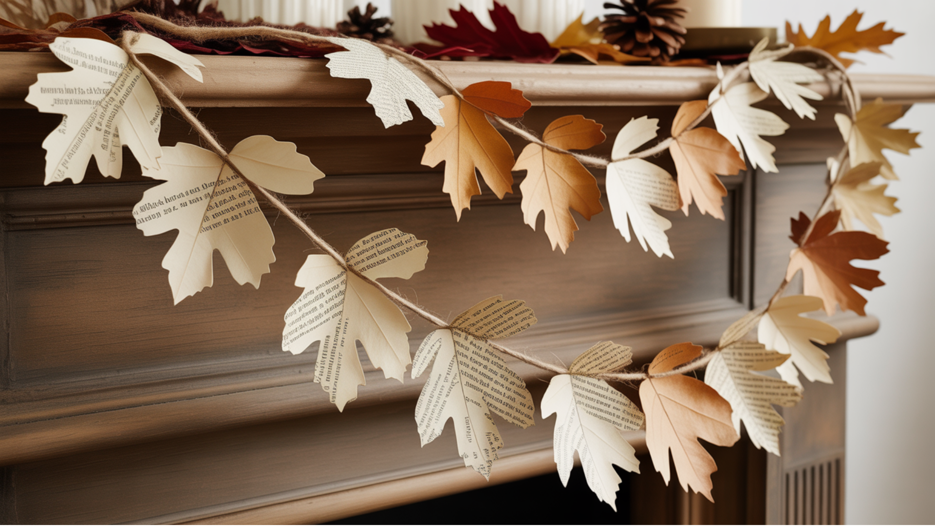 book page garland