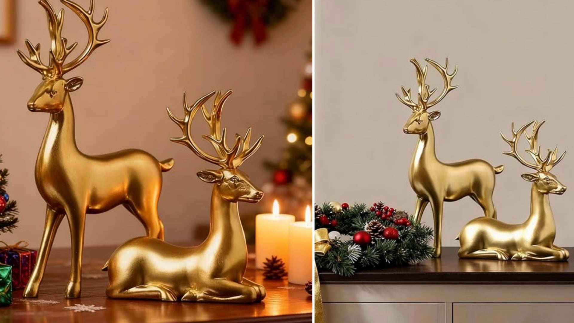 chirstmas reindeer figurines