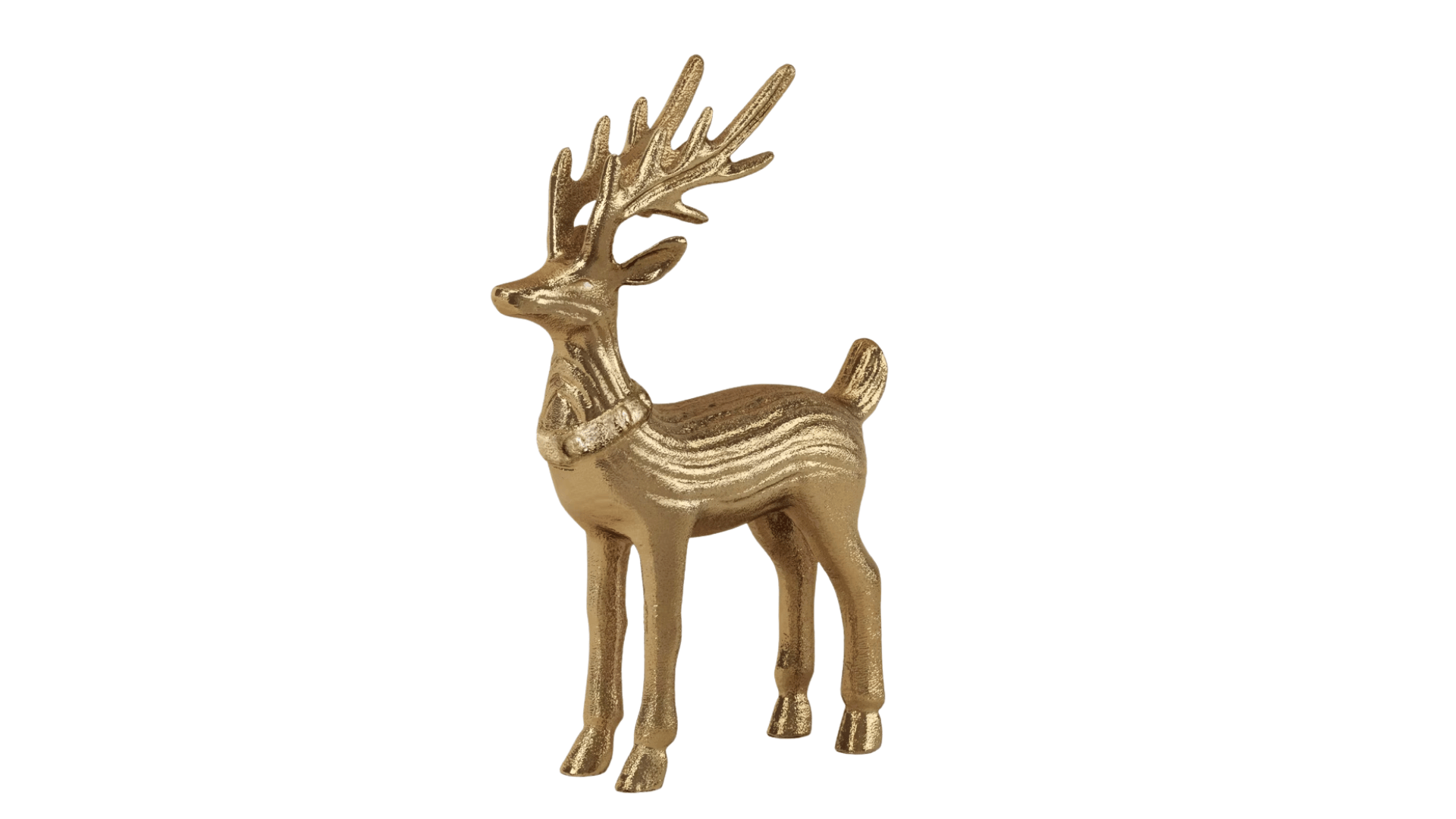 christmas metal standing deer gold by target