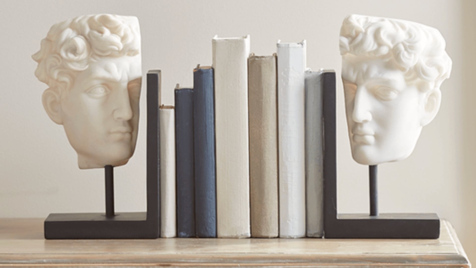 classical head bookends