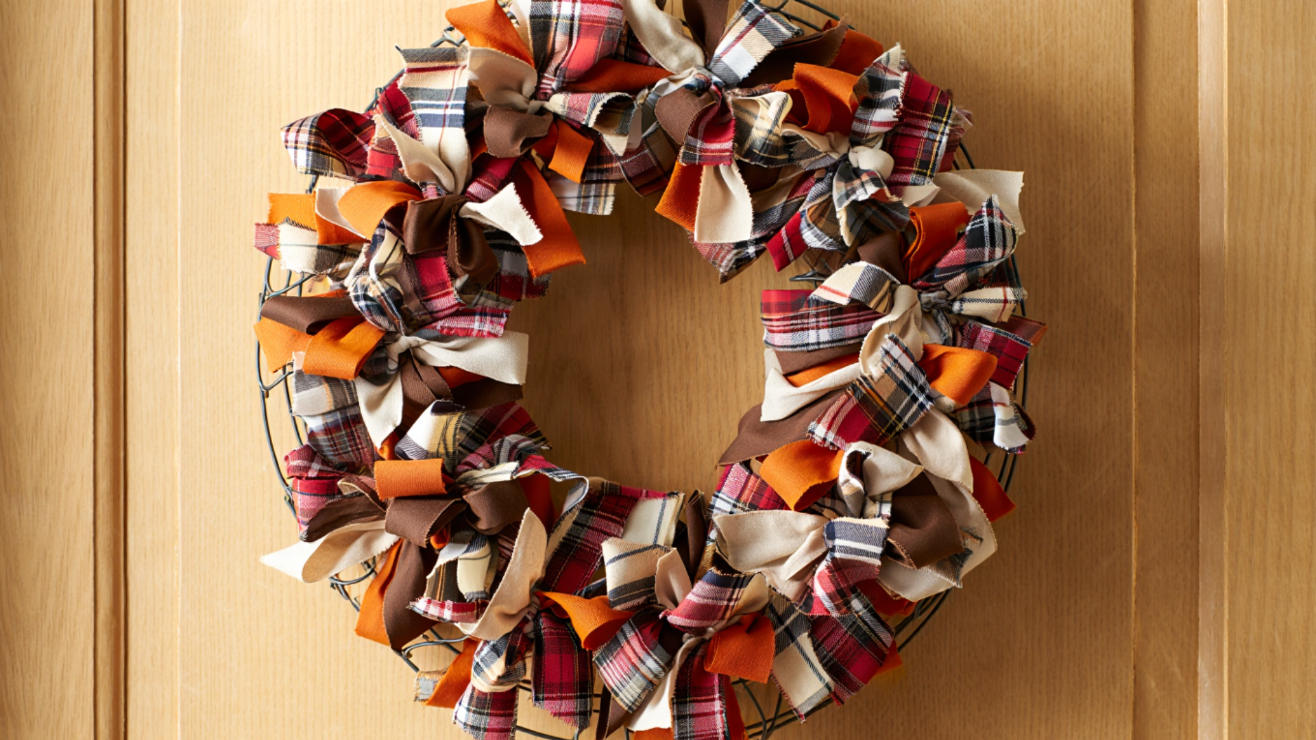 fabric scrap wreaths
