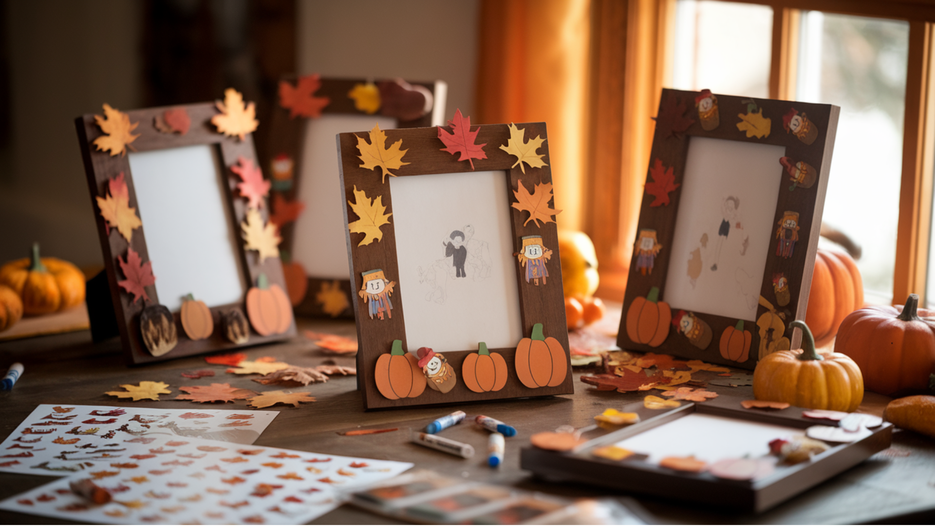fall sticker frame