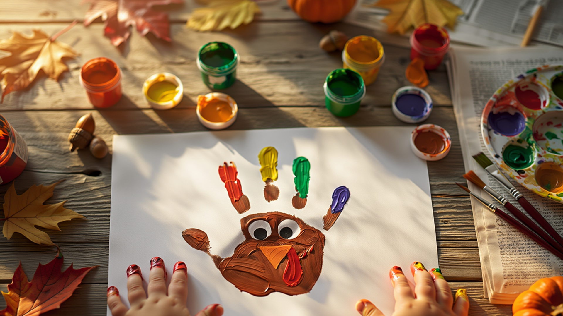 handprint turkey art