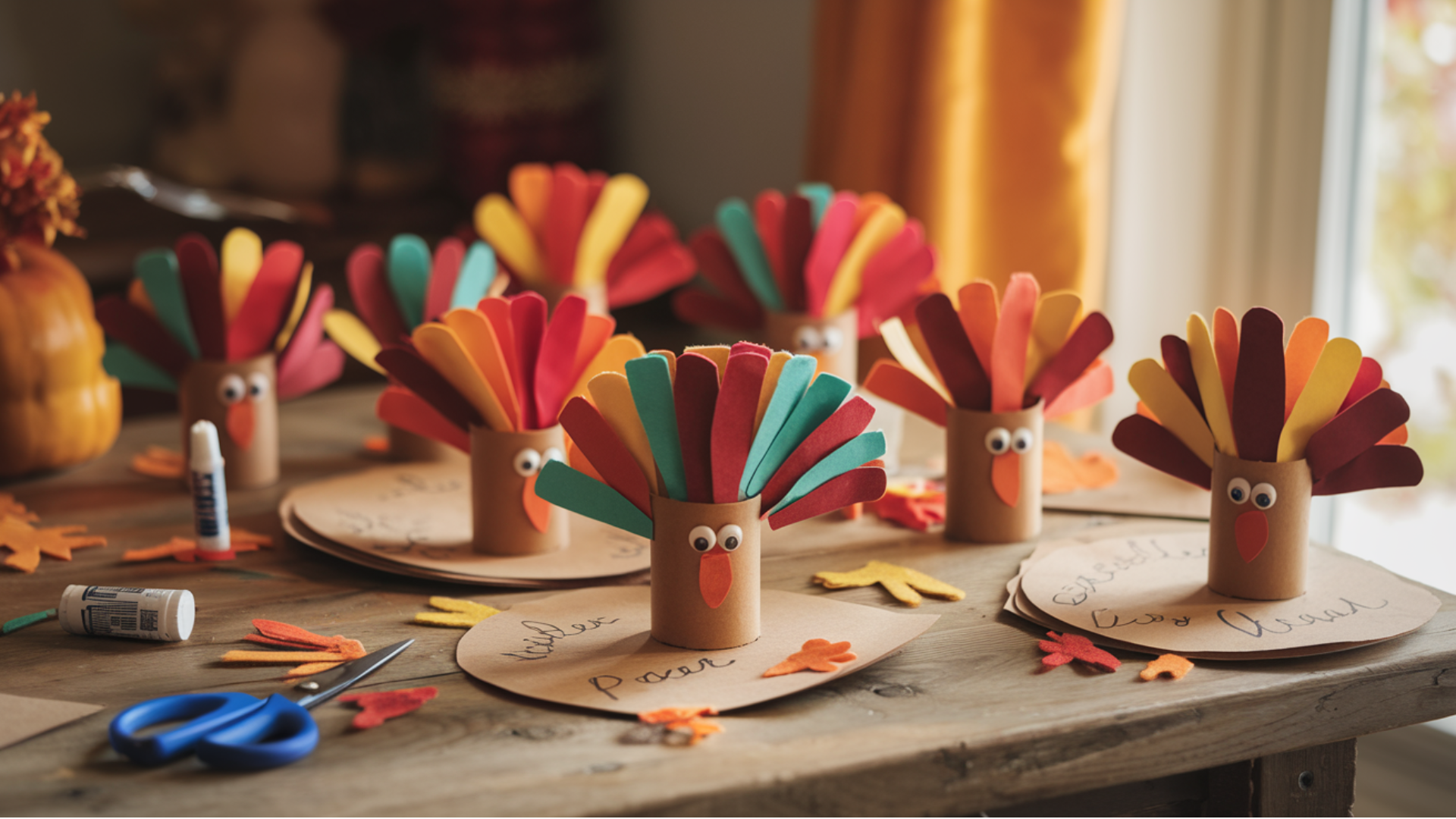 napkin ring turkeys