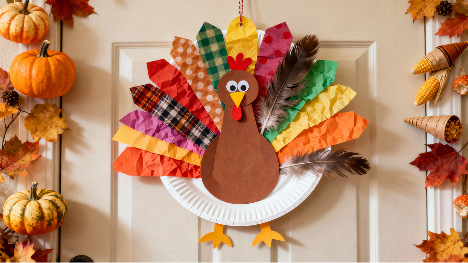 paper plate turkey
