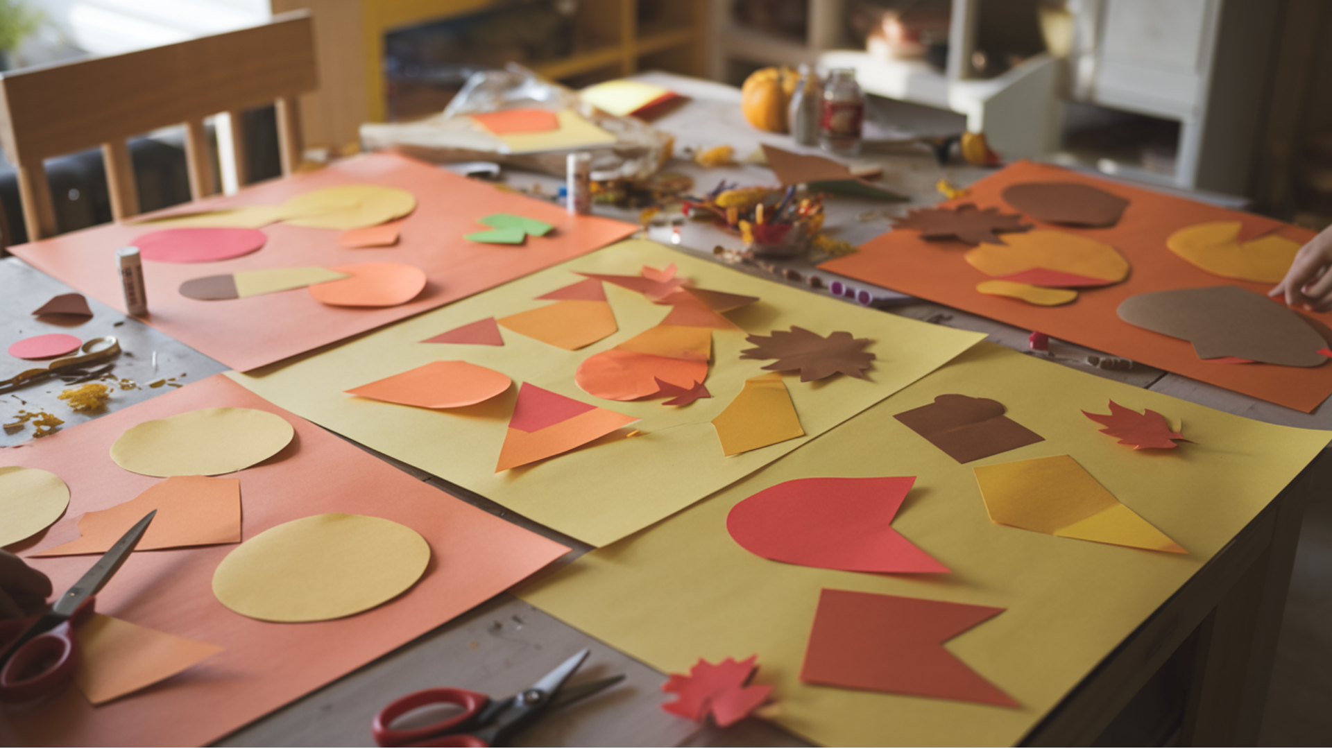 paper shape collage