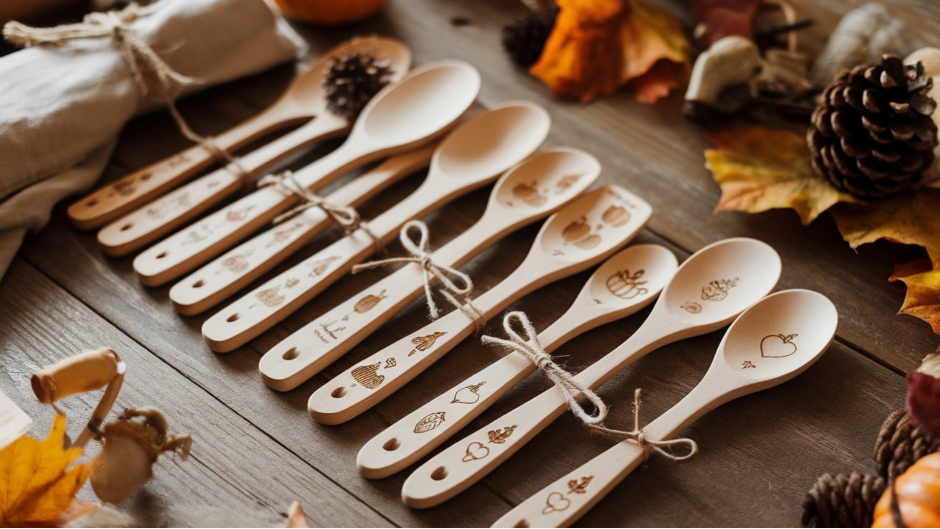 personalized wooden utensils