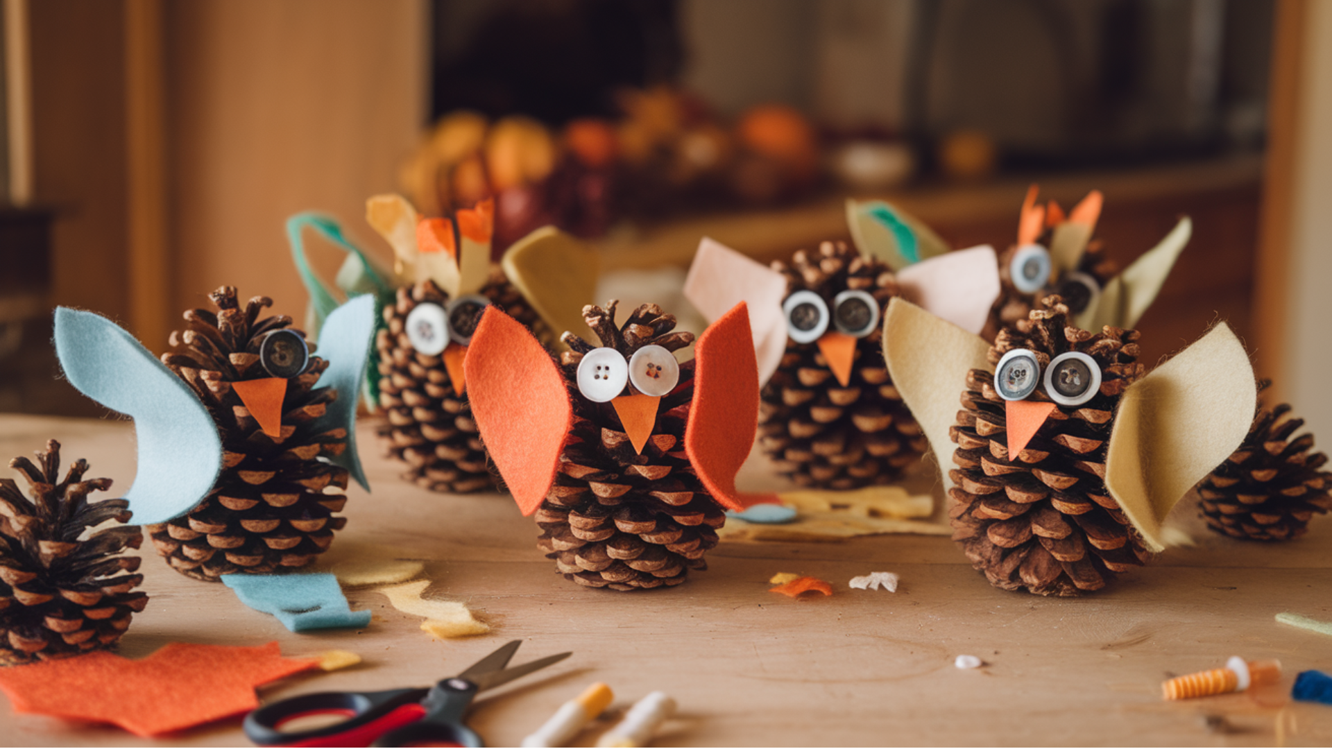 pinecone owl craft