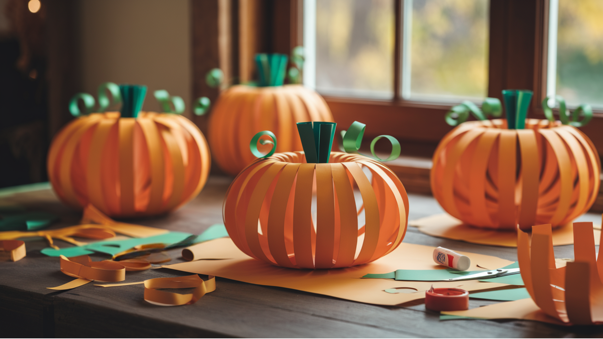 pumpkin paper lanterns
