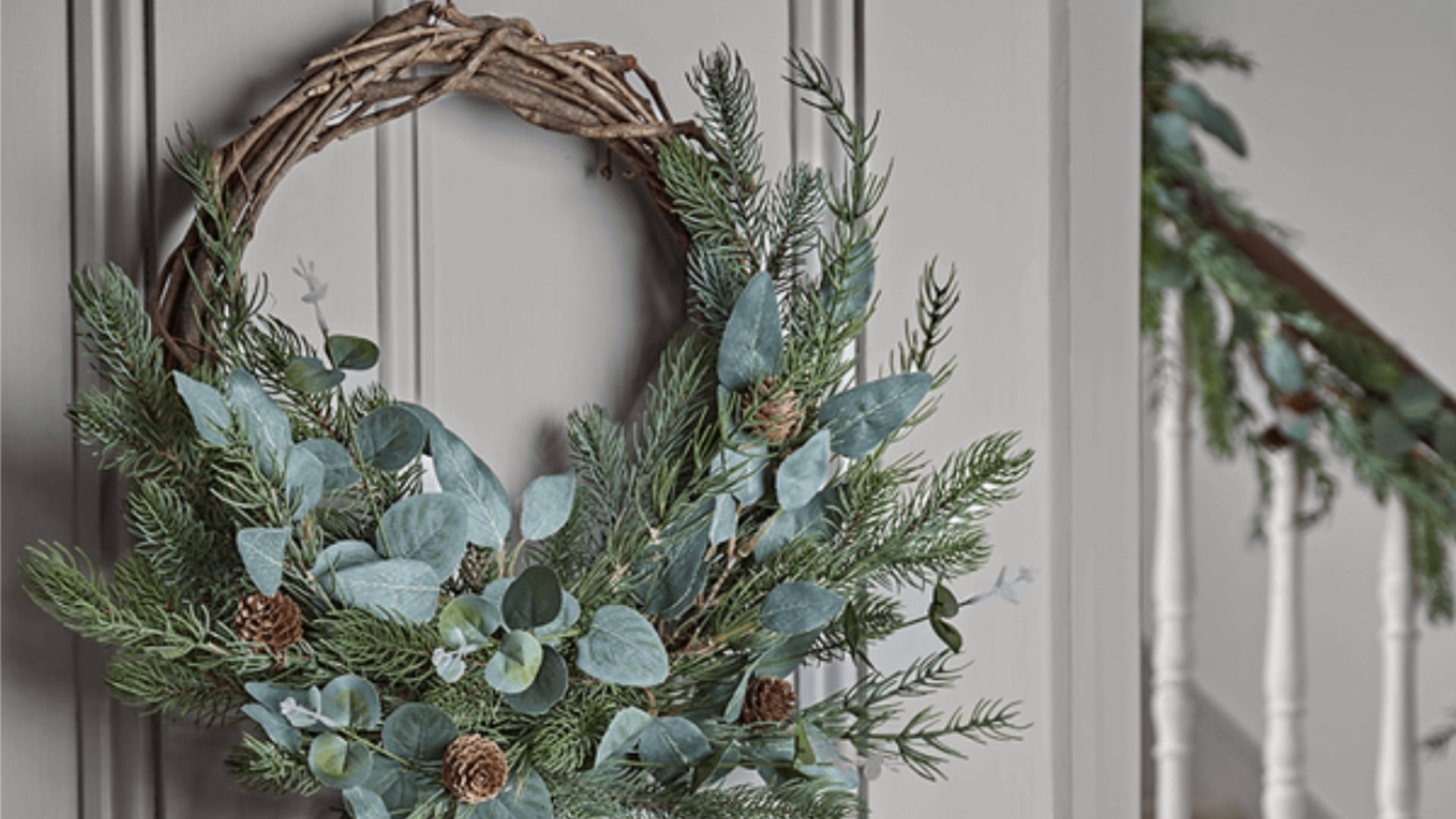 scandi pine wreath