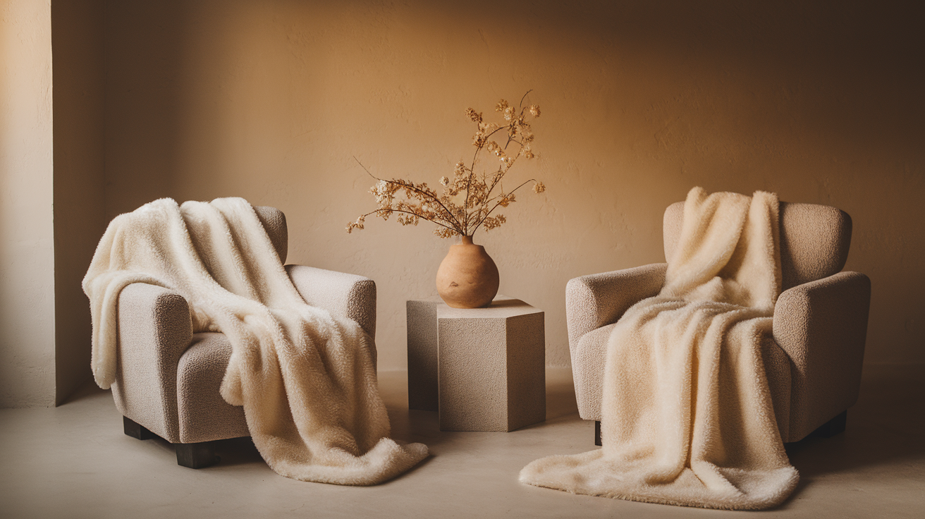 sheepskin throws
