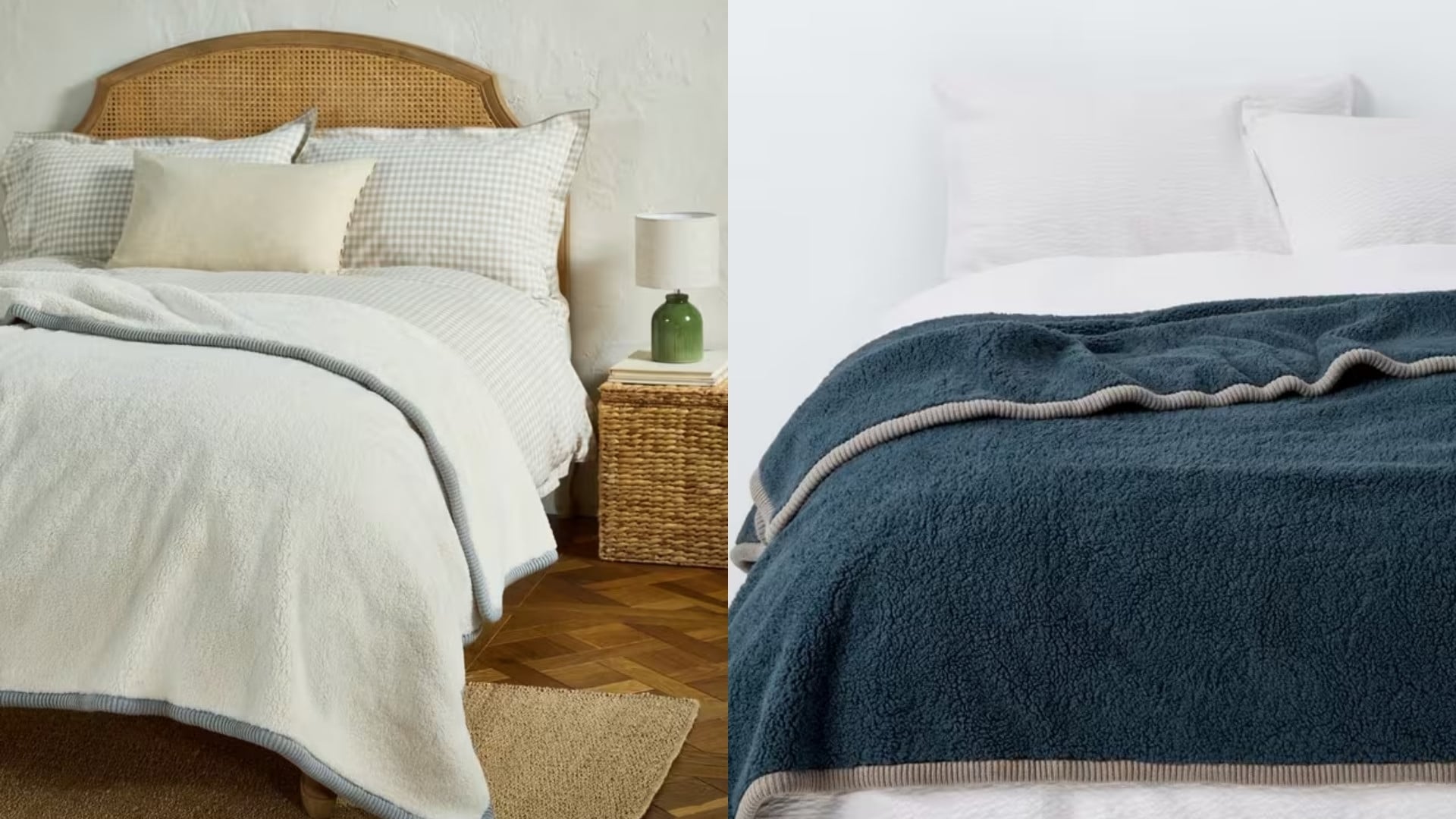 teddy fleece throw