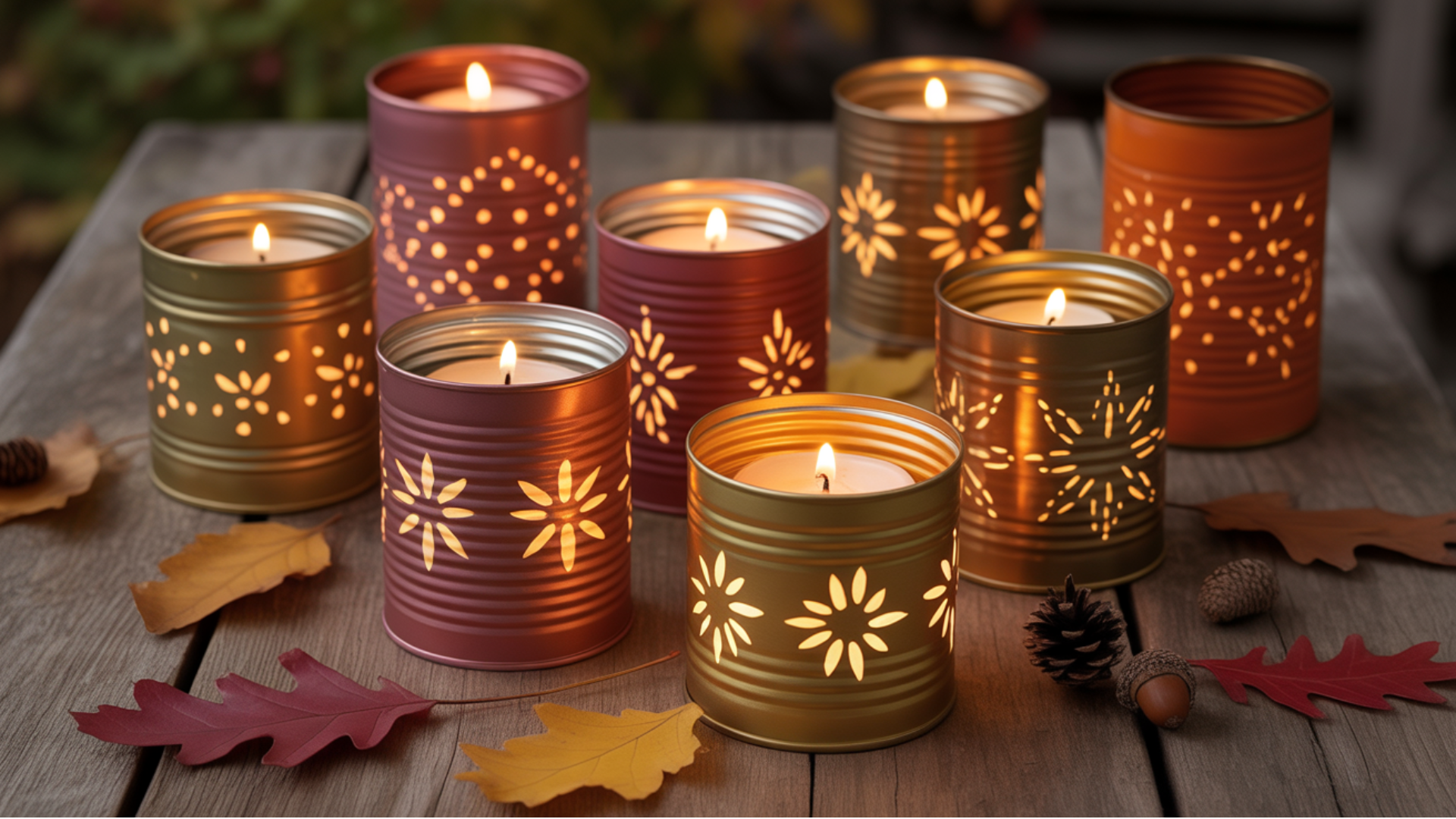 tin can lanterns