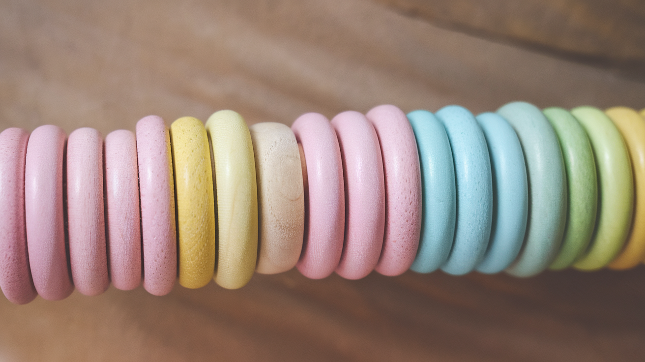 wooden stacking rings