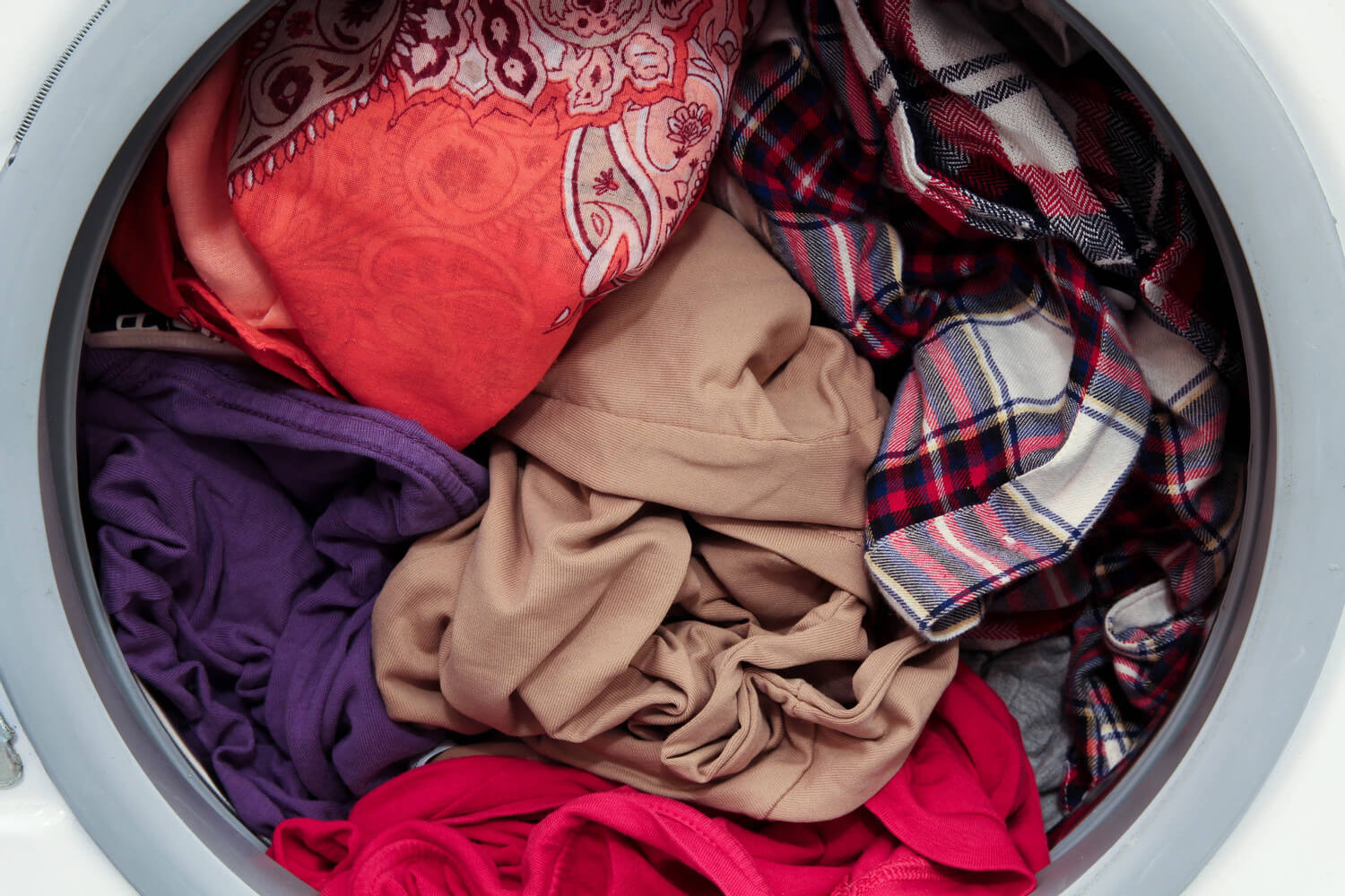 Avoid overloading your washing machine with clothes
